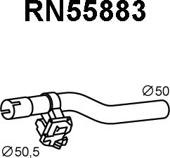 Veneporte RN55883 - Труба выхлопного газа autosila-amz.com