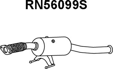 Veneporte RN56099S - Сажевый / частичный фильтр, система выхлопа ОГ autosila-amz.com