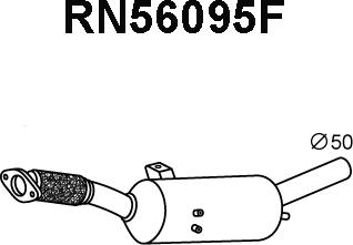 Veneporte RN56095F - Сажевый / частичный фильтр, система выхлопа ОГ autosila-amz.com