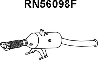 Veneporte RN56098F - Сажевый / частичный фильтр, система выхлопа ОГ autosila-amz.com