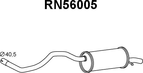 Veneporte RN56005 - Глушитель выхлопных газов, конечный autosila-amz.com
