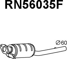 Veneporte RN56035F - Сажевый / частичный фильтр, система выхлопа ОГ autosila-amz.com