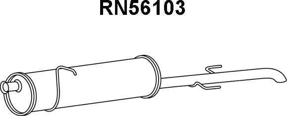 Veneporte RN56103 - Глушитель выхлопных газов, конечный autosila-amz.com