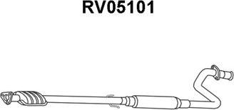 Veneporte RV05101 - Средний глушитель выхлопных газов autosila-amz.com