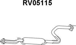 Veneporte RV05115 - Средний глушитель выхлопных газов autosila-amz.com