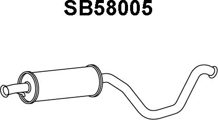 Veneporte SB58005 - Предглушитель выхлопных газов autosila-amz.com