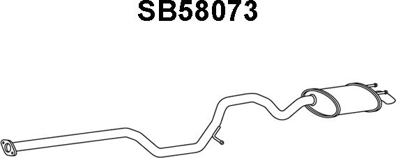 Veneporte SB58073 - Глушитель выхлопных газов, конечный autosila-amz.com