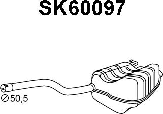 Veneporte SK60097 - Глушитель выхлопных газов, конечный autosila-amz.com
