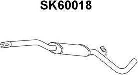 Veneporte SK60018 - Предглушитель выхлопных газов autosila-amz.com