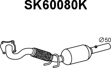 Veneporte SK60080K - Катализатор autosila-amz.com