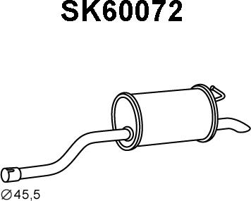 Veneporte SK60072 - Глушитель выхлопных газов, конечный autosila-amz.com