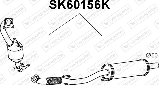 Veneporte SK60156K - Катализатор autosila-amz.com