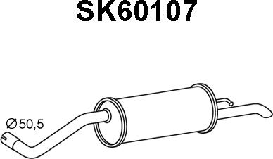 Veneporte SK60107 - Глушитель выхлопных газов, конечный autosila-amz.com