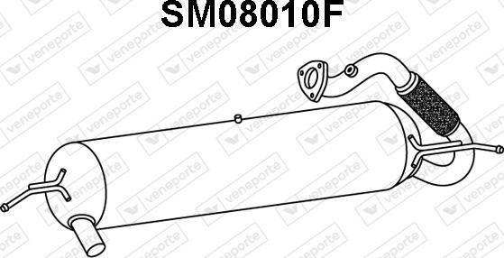 Veneporte SM08010F - Сажевый / частичный фильтр, система выхлопа ОГ autosila-amz.com