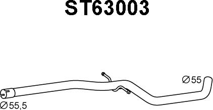 Veneporte ST63003 - Труба выхлопного газа autosila-amz.com