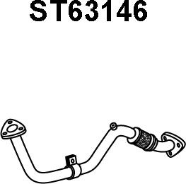 Veneporte ST63146 - Труба выхлопного газа autosila-amz.com