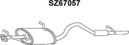 Veneporte SZ67057 - Глушитель выхлопных газов, конечный autosila-amz.com