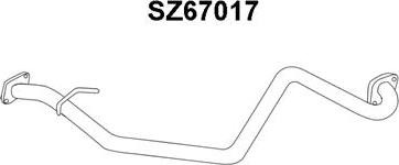Veneporte SZ67017 - Труба выхлопного газа autosila-amz.com