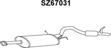 Veneporte SZ67031 - Глушитель выхлопных газов, конечный autosila-amz.com