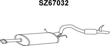 Veneporte SZ67032 - Глушитель выхлопных газов, конечный autosila-amz.com