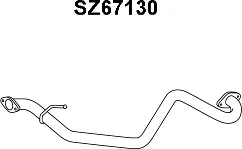 Veneporte SZ67130 - Труба выхлопного газа autosila-amz.com