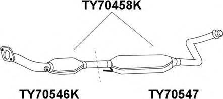 Veneporte TY70458K - Катализатор autosila-amz.com