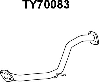 Veneporte TY70083 - Труба выхлопного газа autosila-amz.com