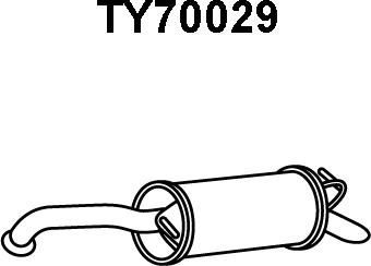 Veneporte TY70029 - Глушитель выхлопных газов, конечный autosila-amz.com