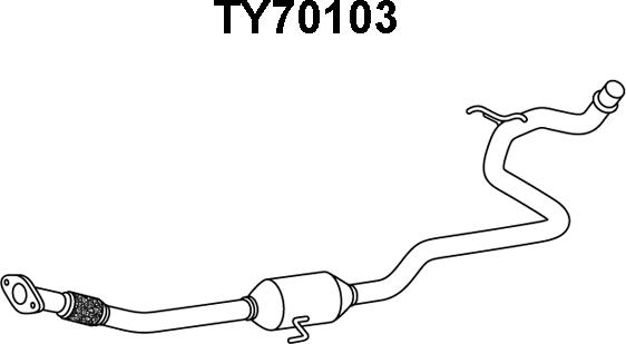 Veneporte TY70103 - Предглушитель выхлопных газов autosila-amz.com