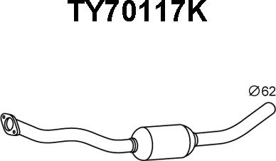 Veneporte TY70117K - Катализатор autosila-amz.com