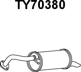 Veneporte TY70380 - Глушитель выхлопных газов, конечный autosila-amz.com