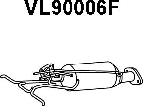 Veneporte VL90006F - Сажевый / частичный фильтр, система выхлопа ОГ autosila-amz.com