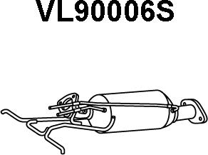 Veneporte VL90006S - Сажевый / частичный фильтр, система выхлопа ОГ autosila-amz.com