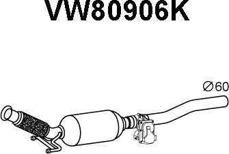 Veneporte VW80906K - Катализатор autosila-amz.com