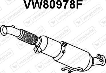 Veneporte VW80978F - Сажевый / частичный фильтр, система выхлопа ОГ autosila-amz.com