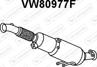 Veneporte VW80977F - Сажевый / частичный фильтр, система выхлопа ОГ autosila-amz.com