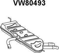 Veneporte VW80493 - Глушитель выхлопных газов, конечный autosila-amz.com