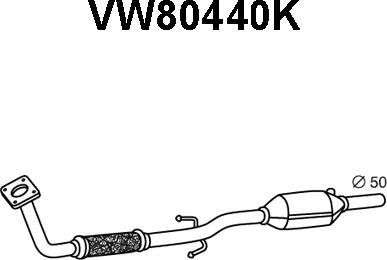 Veneporte VW80440K - Катализатор autosila-amz.com
