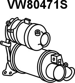 Veneporte VW80471S - Сажевый / частичный фильтр, система выхлопа ОГ autosila-amz.com