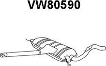Veneporte VW80590 - Средний глушитель выхлопных газов autosila-amz.com