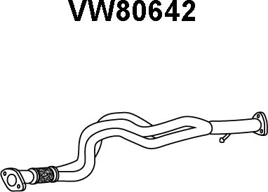 Veneporte VW80642 - Труба выхлопного газа autosila-amz.com