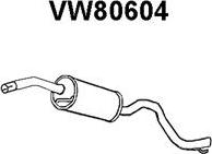 Veneporte VW80604 - Средний глушитель выхлопных газов autosila-amz.com