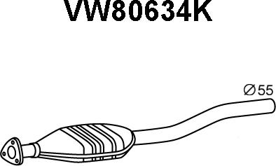 Veneporte VW80634K - Катализатор autosila-amz.com