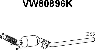 Veneporte VW80896K - Катализатор autosila-amz.com