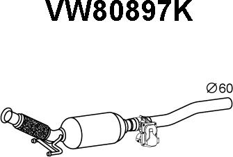 Veneporte VW80897K - Катализатор autosila-amz.com