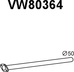 Veneporte VW80364 - Труба выхлопного газа autosila-amz.com