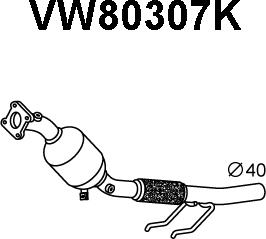 Veneporte VW80307K - Катализатор autosila-amz.com
