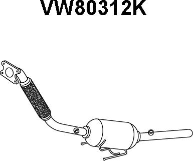 Veneporte VW80312K - Катализатор autosila-amz.com