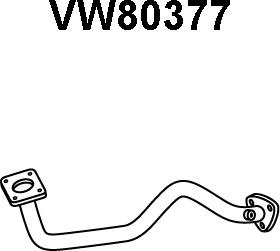 Veneporte VW80377 - Труба выхлопного газа autosila-amz.com