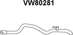 Veneporte VW80281 - Труба выхлопного газа autosila-amz.com